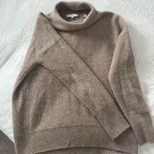 Vince Cashmere Brown Turtleneck Sweater